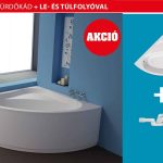 Kolpa San Divante 140x140 fürdőkád test + le- és túlfolyó csomagajánlat