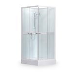 Roltechnik SIMPLE SQUARE 90 x 90 szögletes komplett hátfalas zuhanykabin zuhanytálcával
