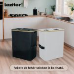 Szelektív palackgyűjtő két rekeszes 140l fehér - Image 6