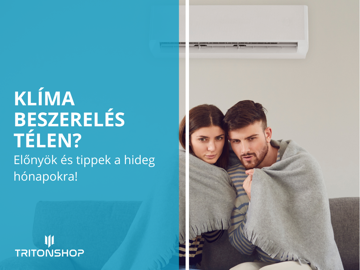 Egy pár takaró alatt összebújva melegszik egy kanapén a klíma alatt.