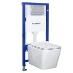 Tinos White Duofix Delta Chr falba építhető WC tartály szett