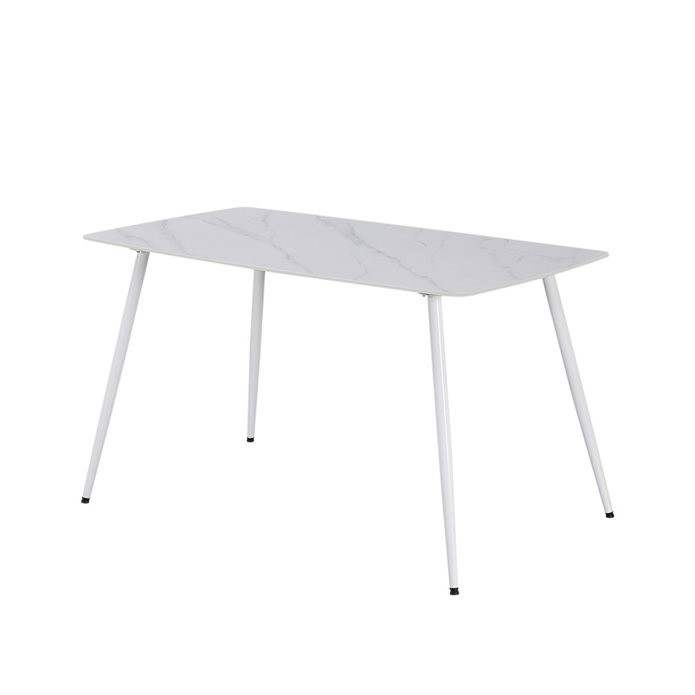 Bora 140 cm szögletes szinterezett kő étkezőasztal fehér Bora 140 cm szögletes szinterezett kő étkezőasztal fehér