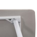 Bora 140 cm szögletes szinterezett kő étkezőasztal fehér - Image 6
