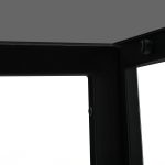 Clara 120 cm szögletes üveg étkezőasztal fekete - Image 6