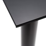 Riona 120 cm szögletes üveg étkezőasztal fekete - Image 8