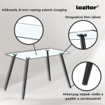 Alen 4+1 étkező garnitúra fekete-barna - Image 6