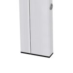 Ezra 120 cm szögletes üveg étkezőasztal fehér - Image 5