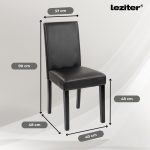 Mira 6+1 étkező garnitúra fehér-fekete - Image 3