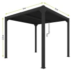 LUXE pergola 3x3m antracit - Image 4