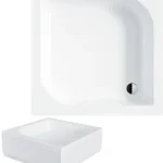 ARES 70x70 zuhanytálca +előlap