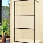 FANNY black walk-in zuhanyfal
