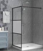 FANNY black walk-in zuhanyfal - Image 2