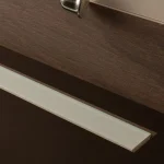 CONFLUO Frameless Line 950 Fehér üveg zuhanyfolyóka