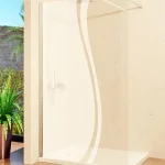 FRIDA Bamboo walk-in zuhanyfal