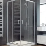 MODERN szögletes zuhanykabin clear üveg 90x90x185