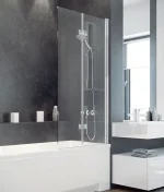 PRESTIGIO 2 részes kádparaván clear üveg 80x150