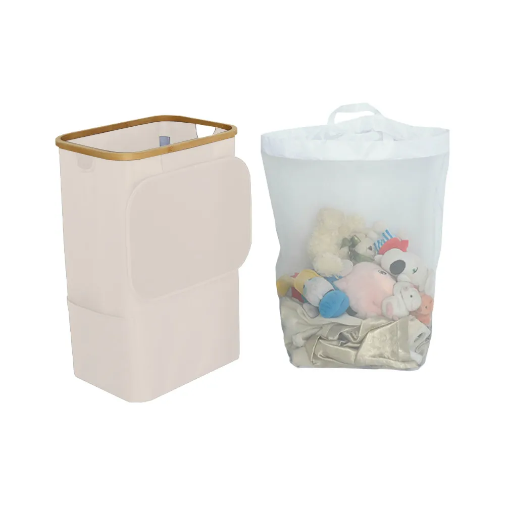 Szennyeskosár 100L bézs 44x33x67 cm Szennyeskosár 100L bézs 44x33x67 cm