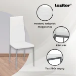 Denton 6+1 étkező garnitúra fehér-szürke - Image 6