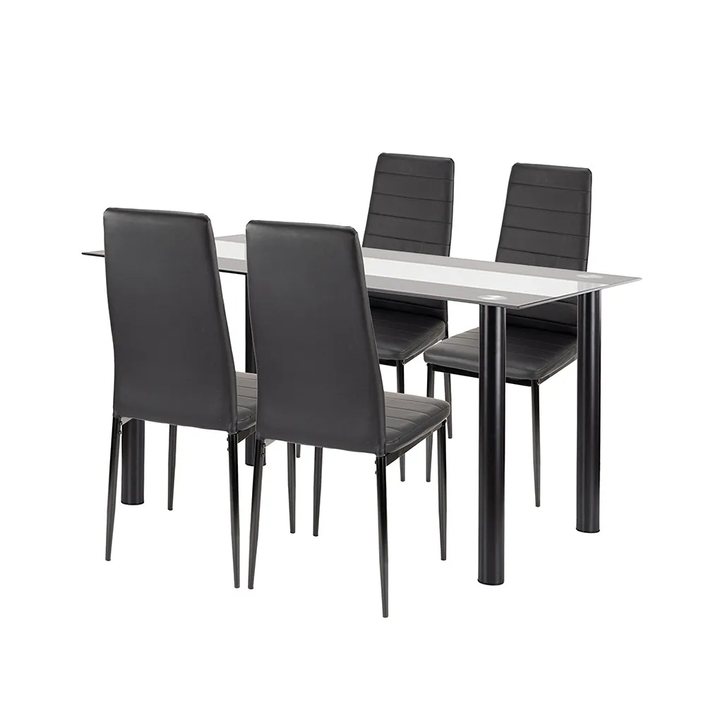 Norman 4+1 étkező garnitúra fekete Norman 4+1 étkező garnitúra fekete