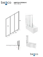 AMBITION PREMIUM/INTEGRA kádhoz kádparaván 3 részes - Image 10