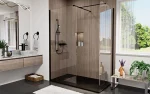 DALIA black walk-in zuhanyfal - Image 3