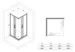DICO szögletes zuhanykabin - Image 17