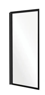 ENZO 1 részes kádparaván fekete keret, clear üveg 70x140 - Image 9