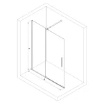 EXAN csúszó walk-in zuhanyfal - Image 11