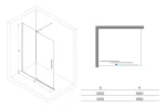 EXAN csúszó walk-in zuhanyfal - Image 10
