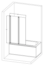 HENI duo 100x140 kádparaván - Image 8