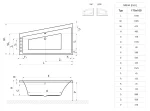 ICTO slim (jobbos) kád 170×100 - Image 3