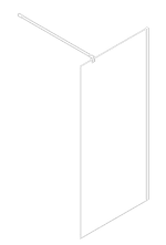 LETTI black walk-in zuhanyfal - Image 16
