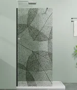 LETTI black walk-in zuhanyfal - Image 2