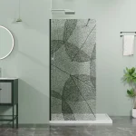 LETTI black walk-in zuhanyfal - Image 5