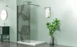 LETTI black walk-in zuhanyfal - Image 3