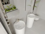 LIDA fényes fehér szabadonálló mosdó - Image 2