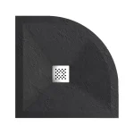 NINA black - fekete zuhanytálca 80x80x2,5