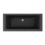 PETRA LUX slim matt antracit kád 180×80