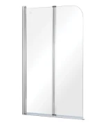 PRIME-2 2 részes kádparaván, clear üveg 90x140 - Image 3