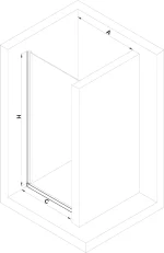VEGA 90x195 zuhanyajtó - Image 4