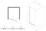 VEGA 90x195 zuhanyajtó - Image 3
