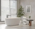 ZOE matt fehér szabadonálló kád - Image 3