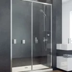 DUO SLIDE zuhanyajtó clear üveg 120x195