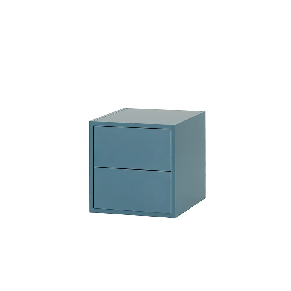 Boxie 2 fiókos fali szekrény 40x40x37 cm petrol kék Boxie 2 fiókos fali szekrény 40x40x37 cm petrol kék