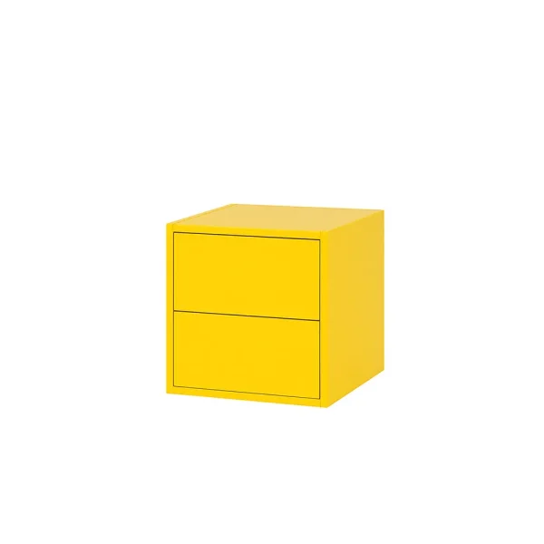 Boxie 2 fiókos fali szekrény 40x40x37 cm sárga