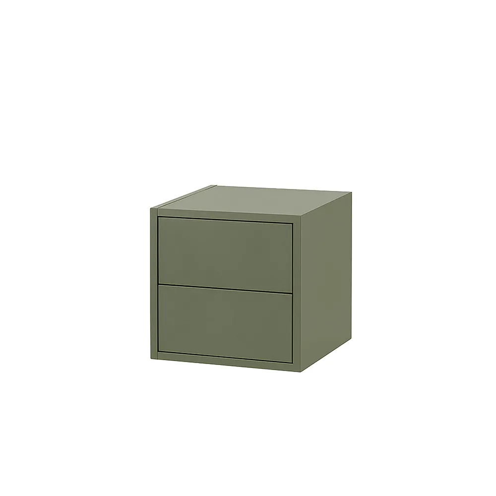 Boxie 2 fiókos fali szekrény 40x40x37 cm zöld Boxie 2 fiókos fali szekrény 40x40x37 cm zöld