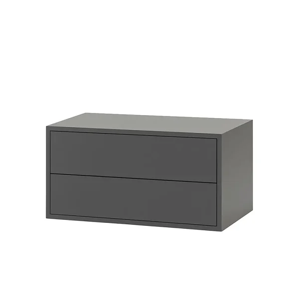 Boxie 2 fiókos fali szekrény 40x80x37 cm antracit