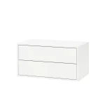 Boxie 2 fiókos fali szekrény 40x80x37 cm fehér