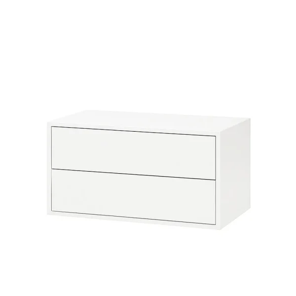 Boxie 2 fiókos fali szekrény 40x80x37 cm fehér