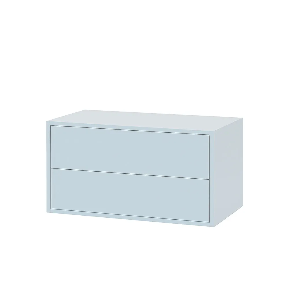 Boxie 2 fiókos fali szekrény 40x80x37 cm kék Boxie 2 fiókos fali szekrény 40x80x37 cm kék